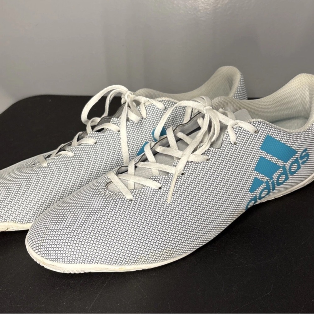 Adidas Gray and Teal Athletic Shoes